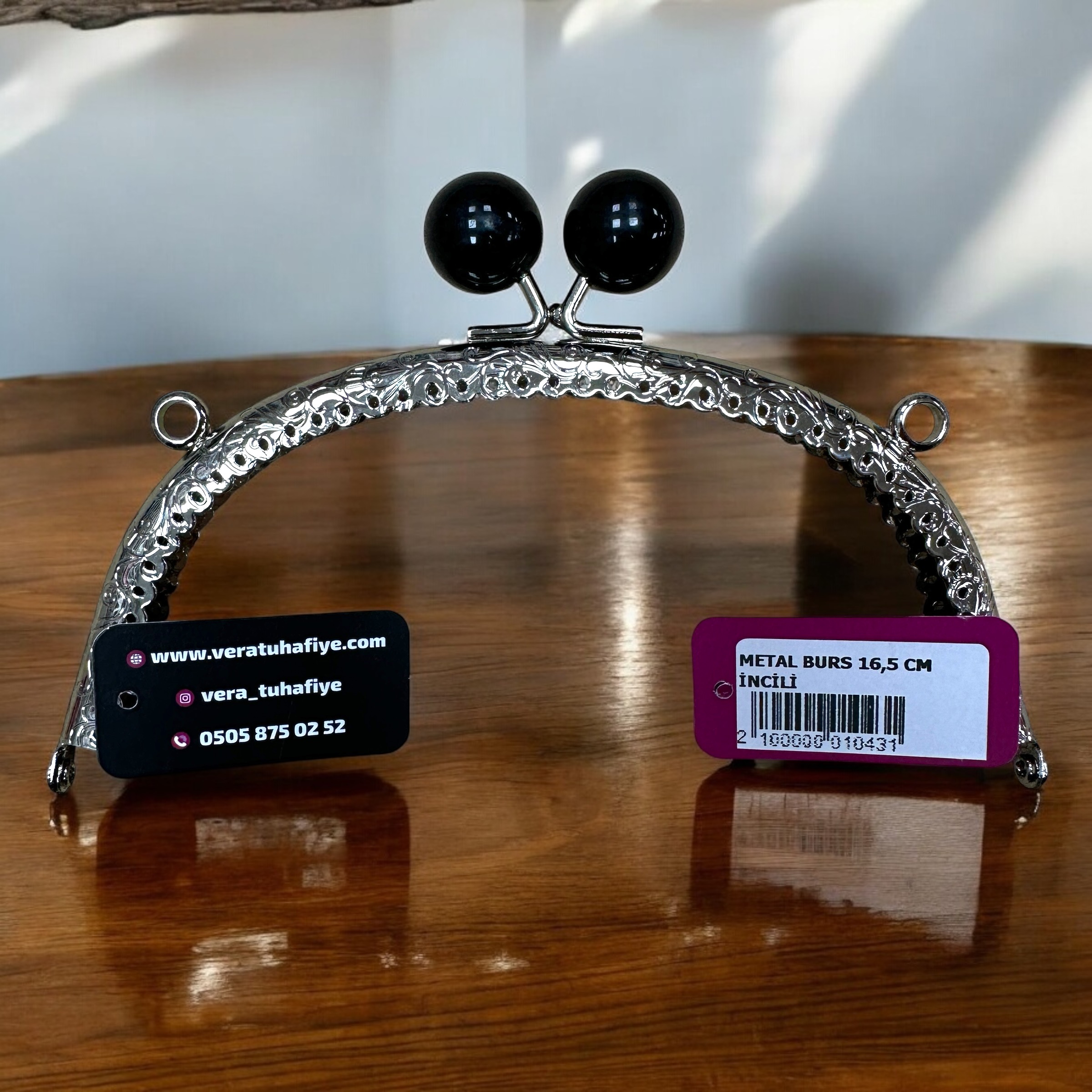 16.5 CM DİKMELİ BURS BONCUKLU